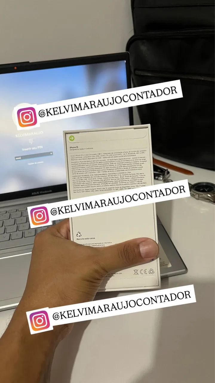 Iphone 15-128GB (Lacrado e Nota) - Foto 2