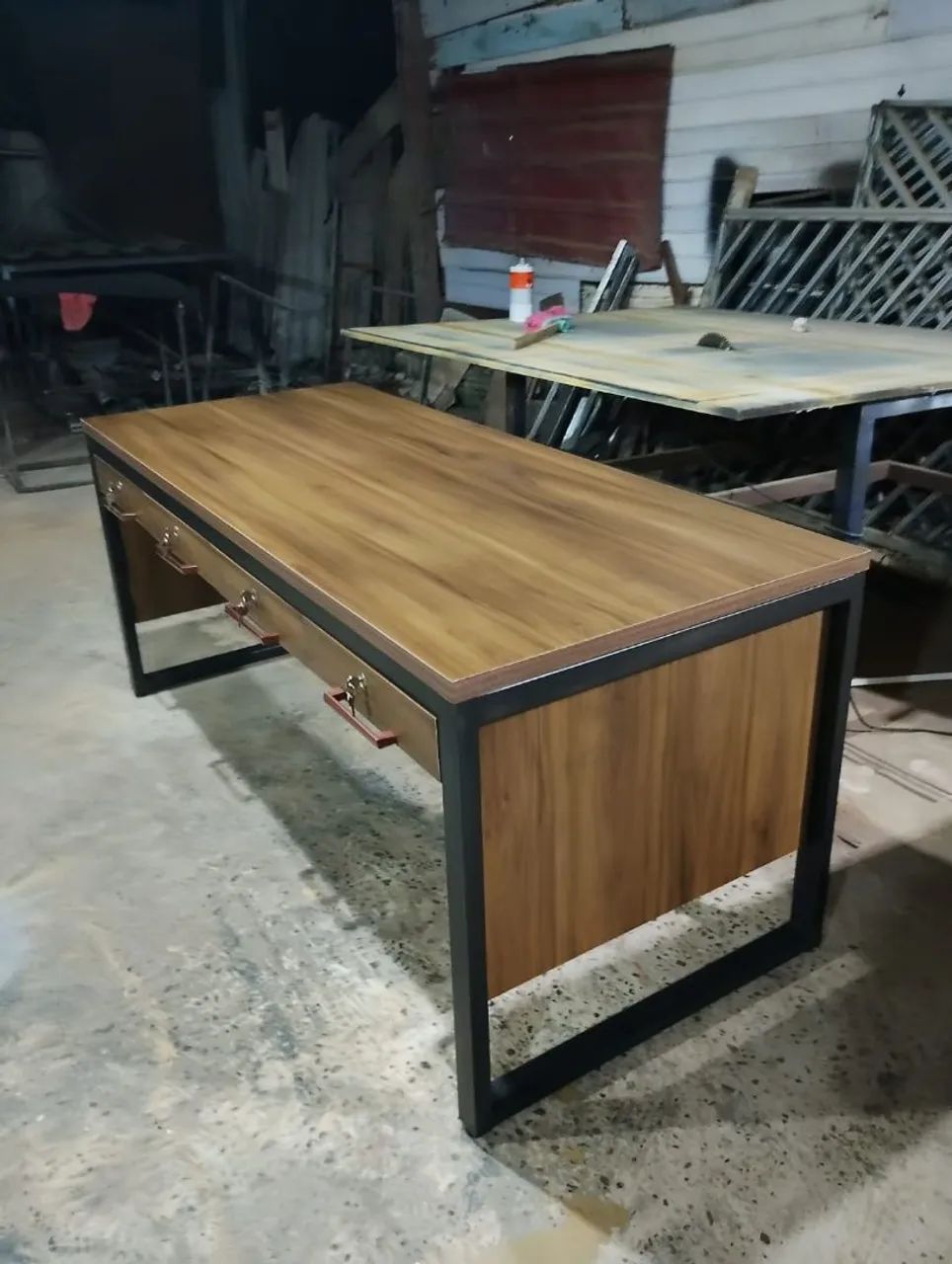Mesa executiva estilo industrial  - Foto 2