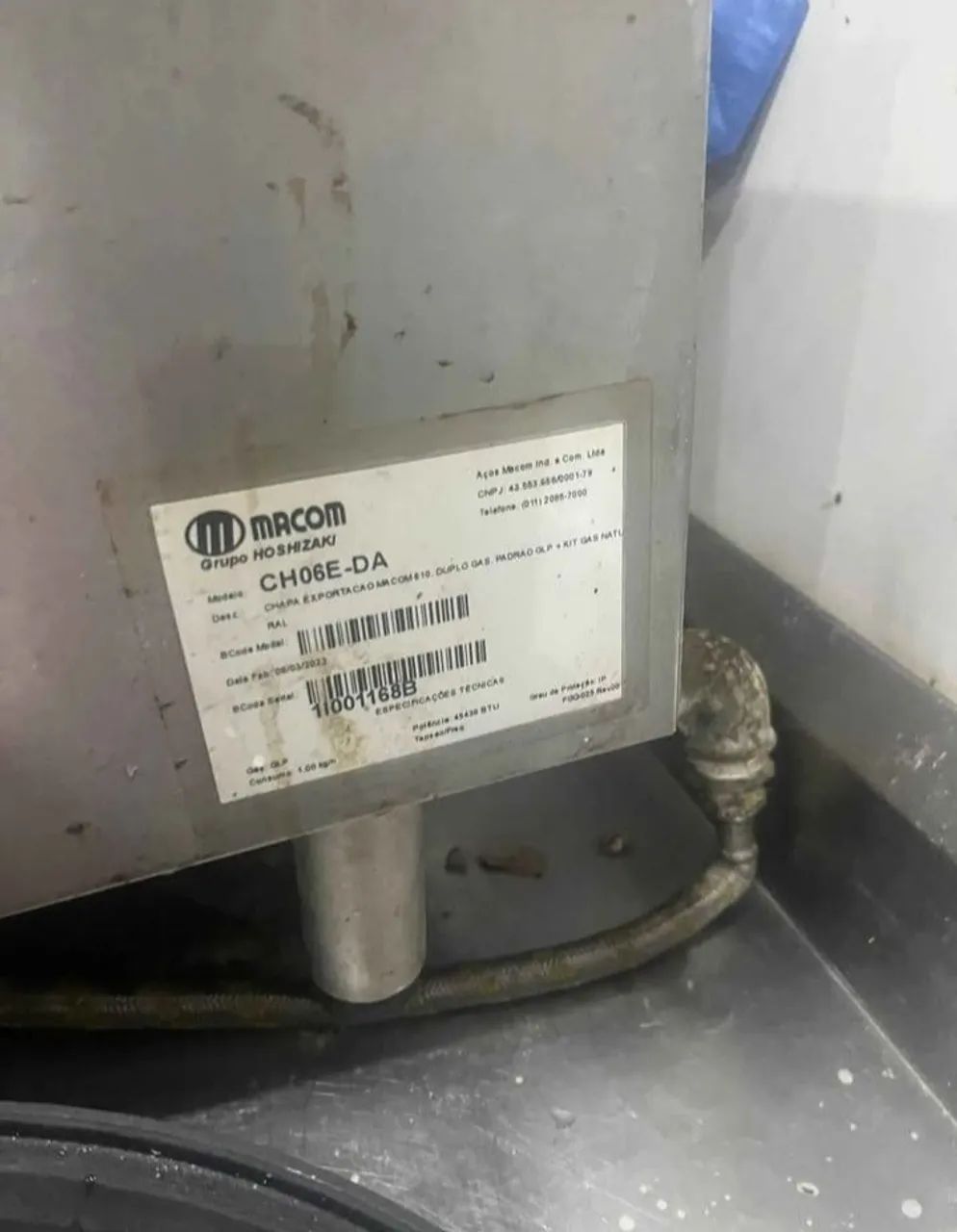 Chapa a gás Macon industrial - Foto 2
