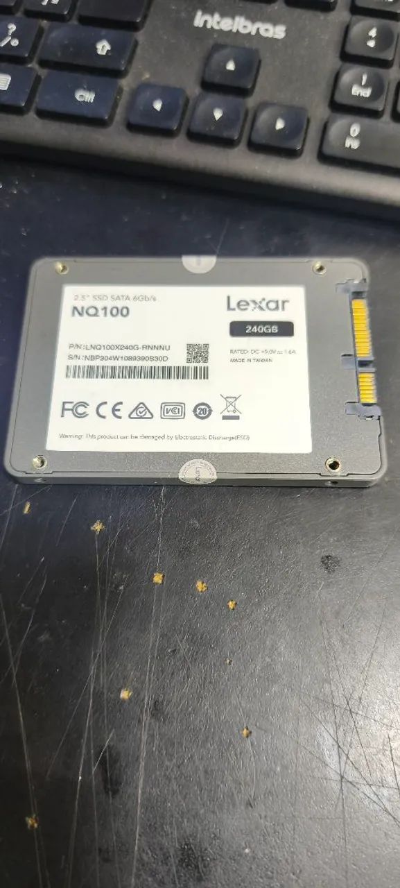VENDO SSD SATA 240GB SEMI NOVO