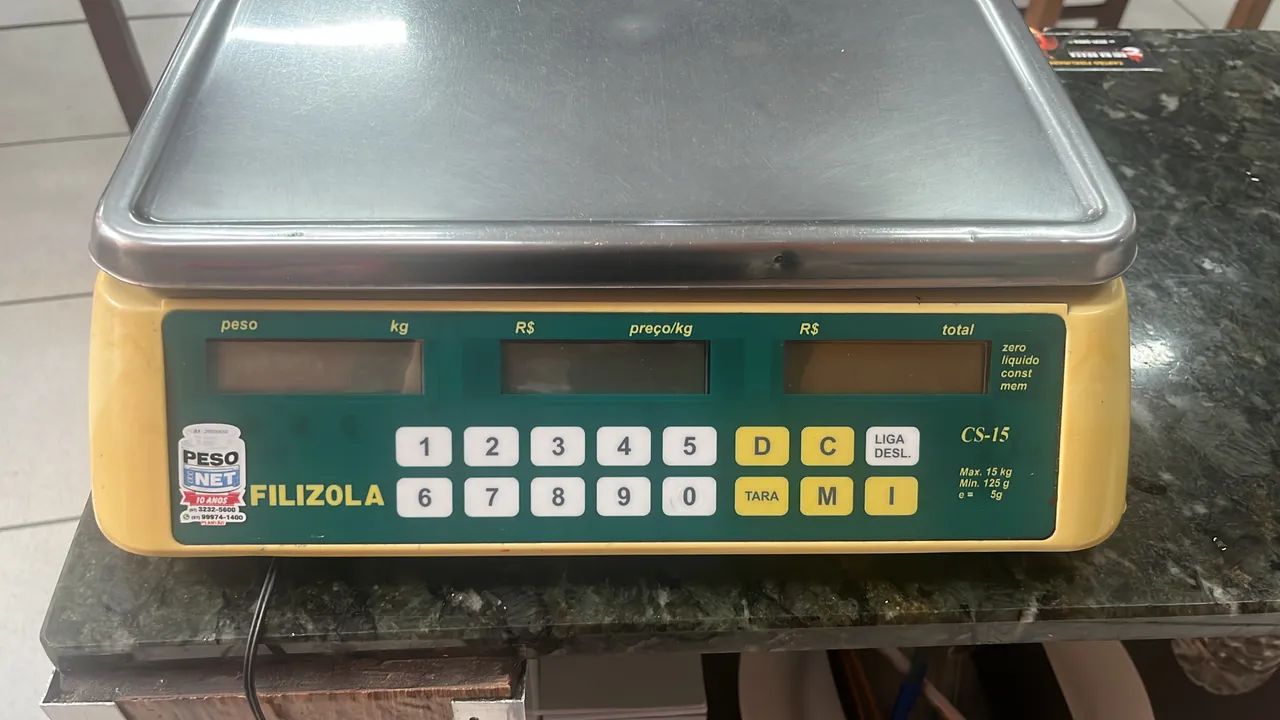 Balança Filizola CS-15 15kg - Funcionando Perfeitamente - Foto 4