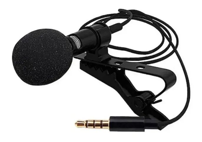 Microfone De Lapela Lavalier 3.5 AUX GL 119 (Novo) - Foto 2