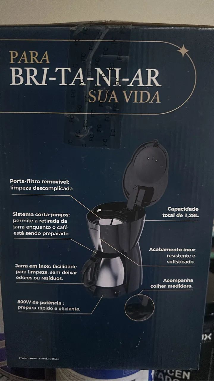 Cafeteira inox - na caixa ainda nova 