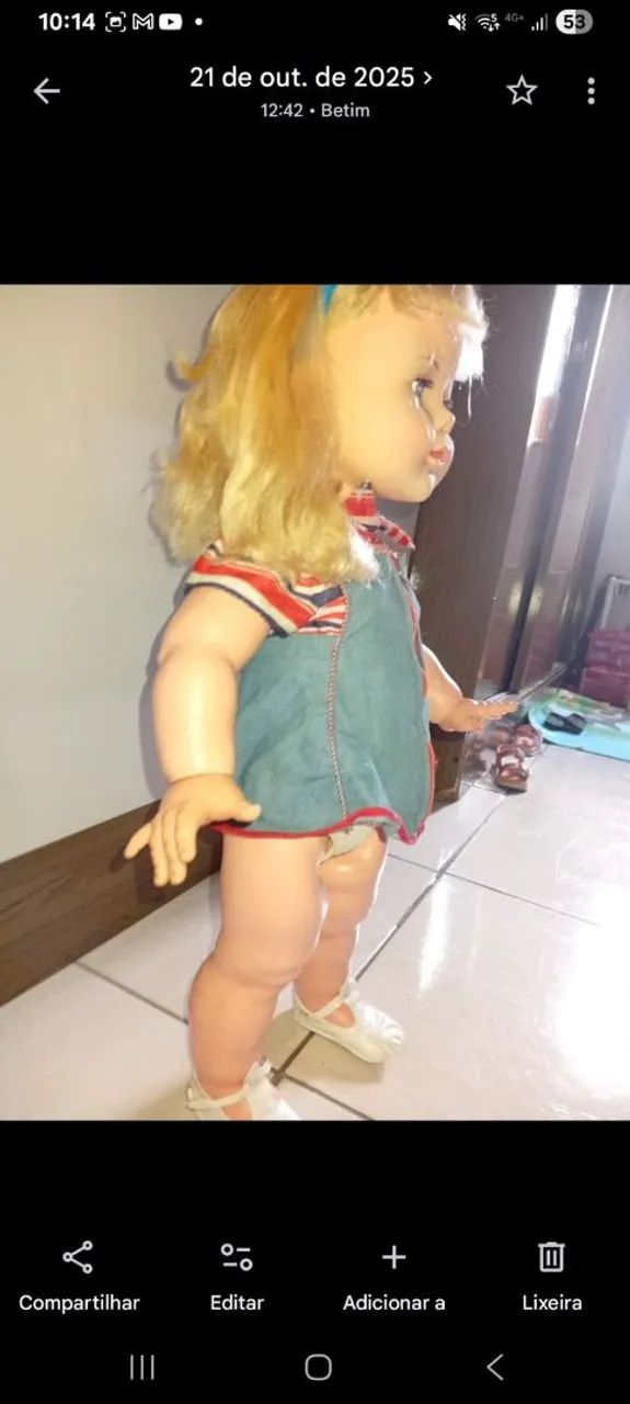 Boneca beijoca anos 80 linda  - Foto 2