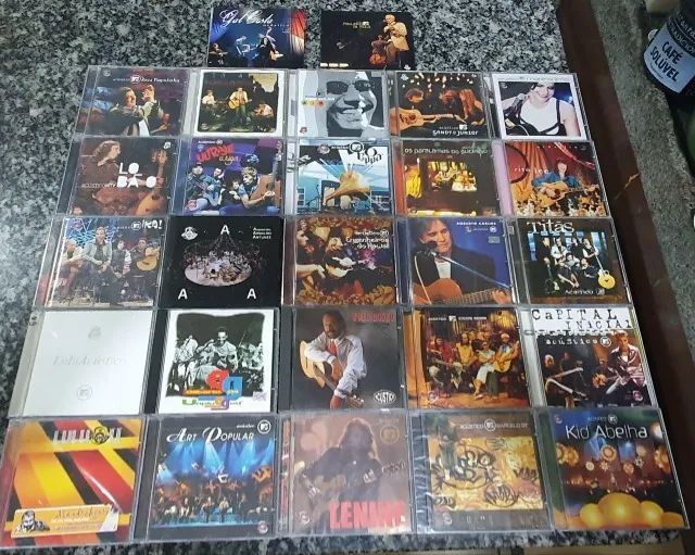 Lote com CDs Acústico MTV Originais com 27 CDs