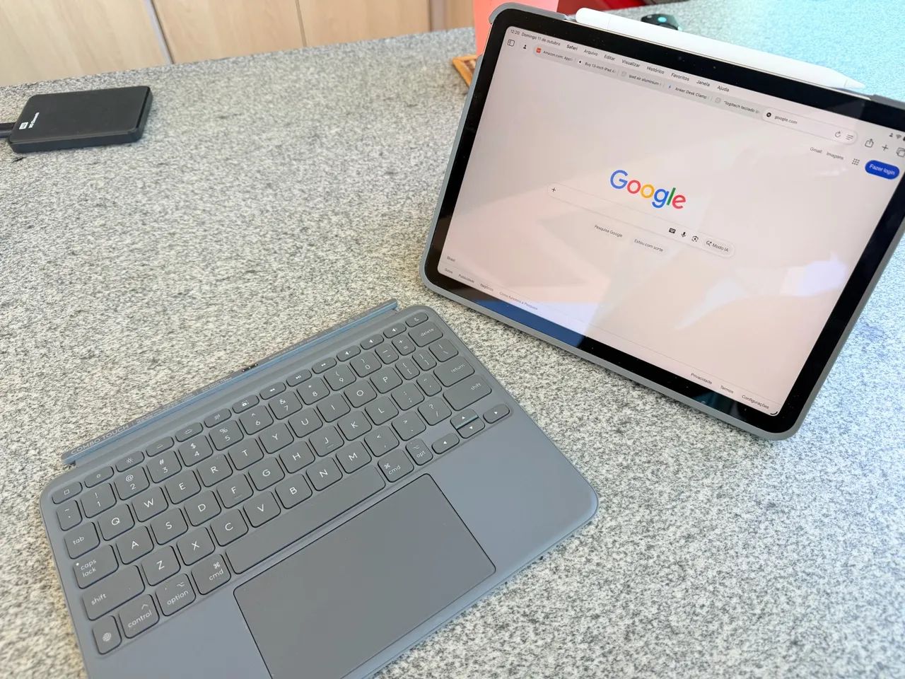 Teclado capa Logitech combo touch iPad Air M2, M3 ou M4 11 polegadas - Foto 4