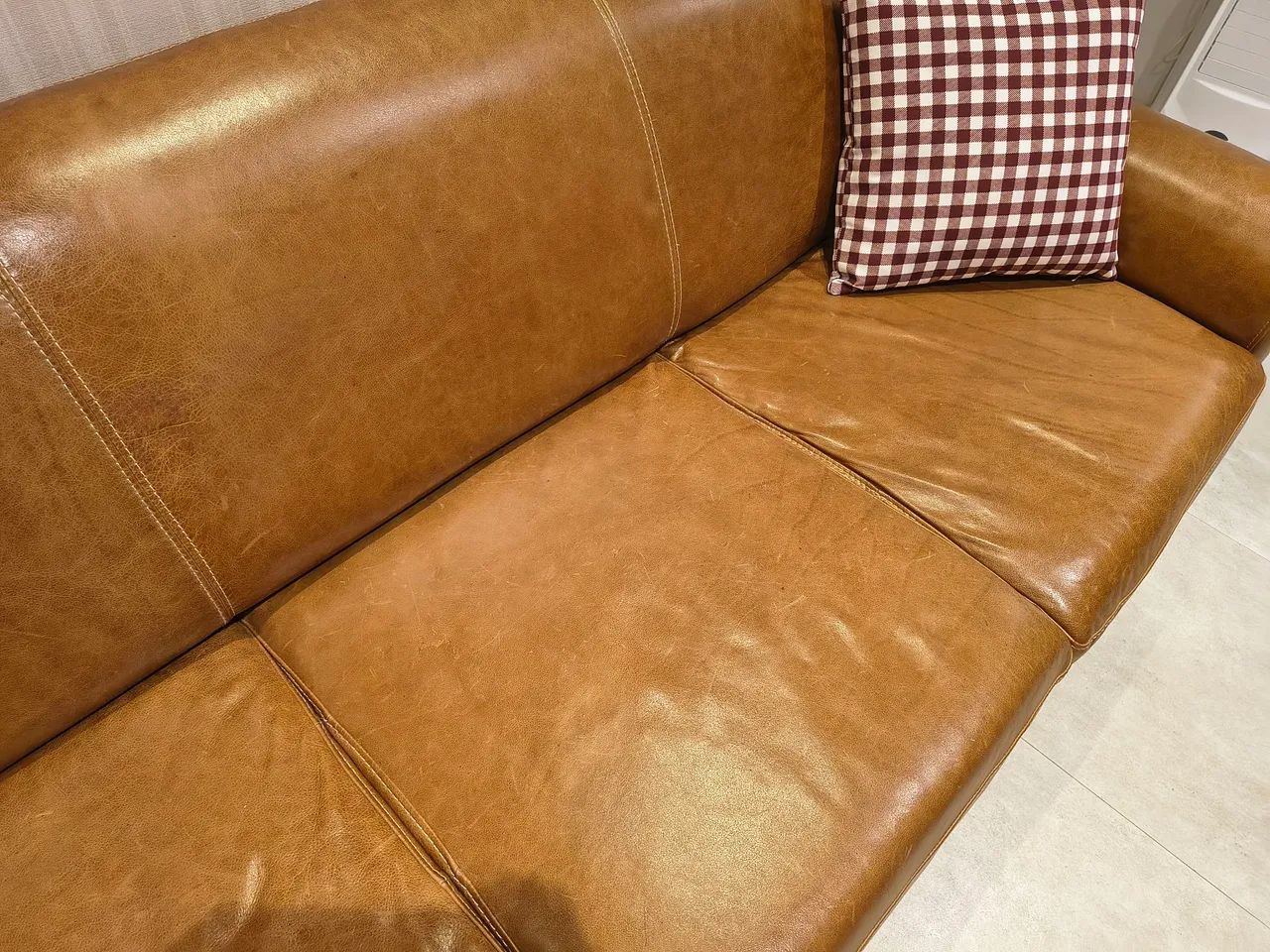 Sofá em couro legítimo Tokstok - Foto 2