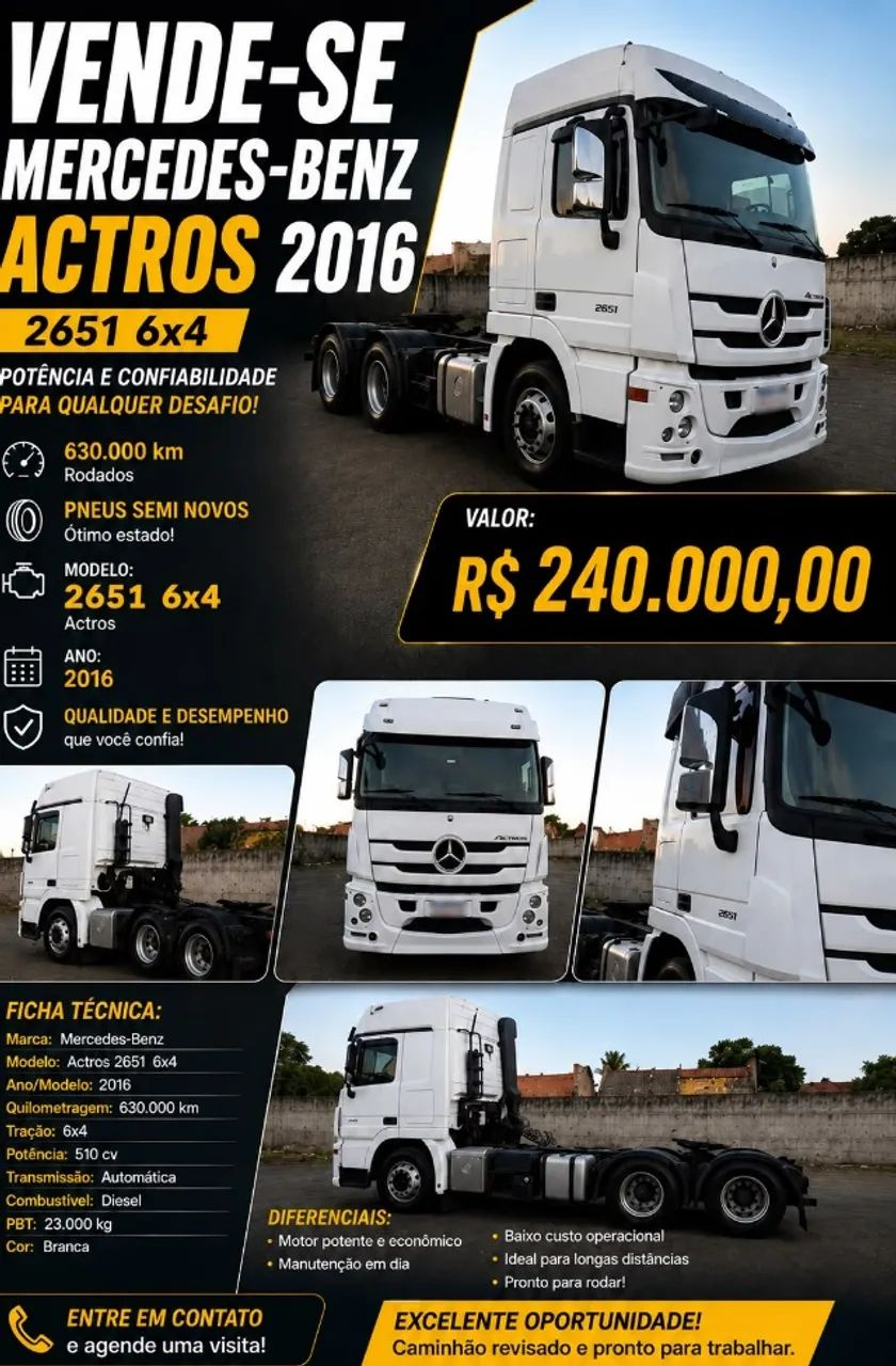 MERCEDEZ BENS 2651 6X4  - Foto 2