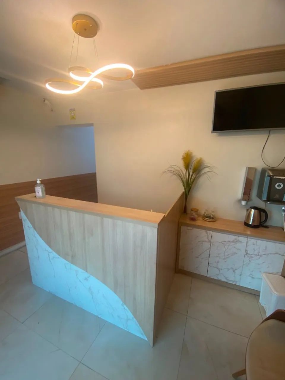 Balcão para recepção