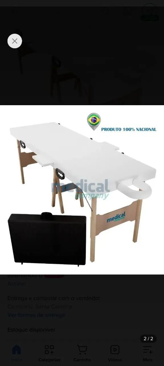 Maca portátil e dobrável, nunca usada!  - Foto 2