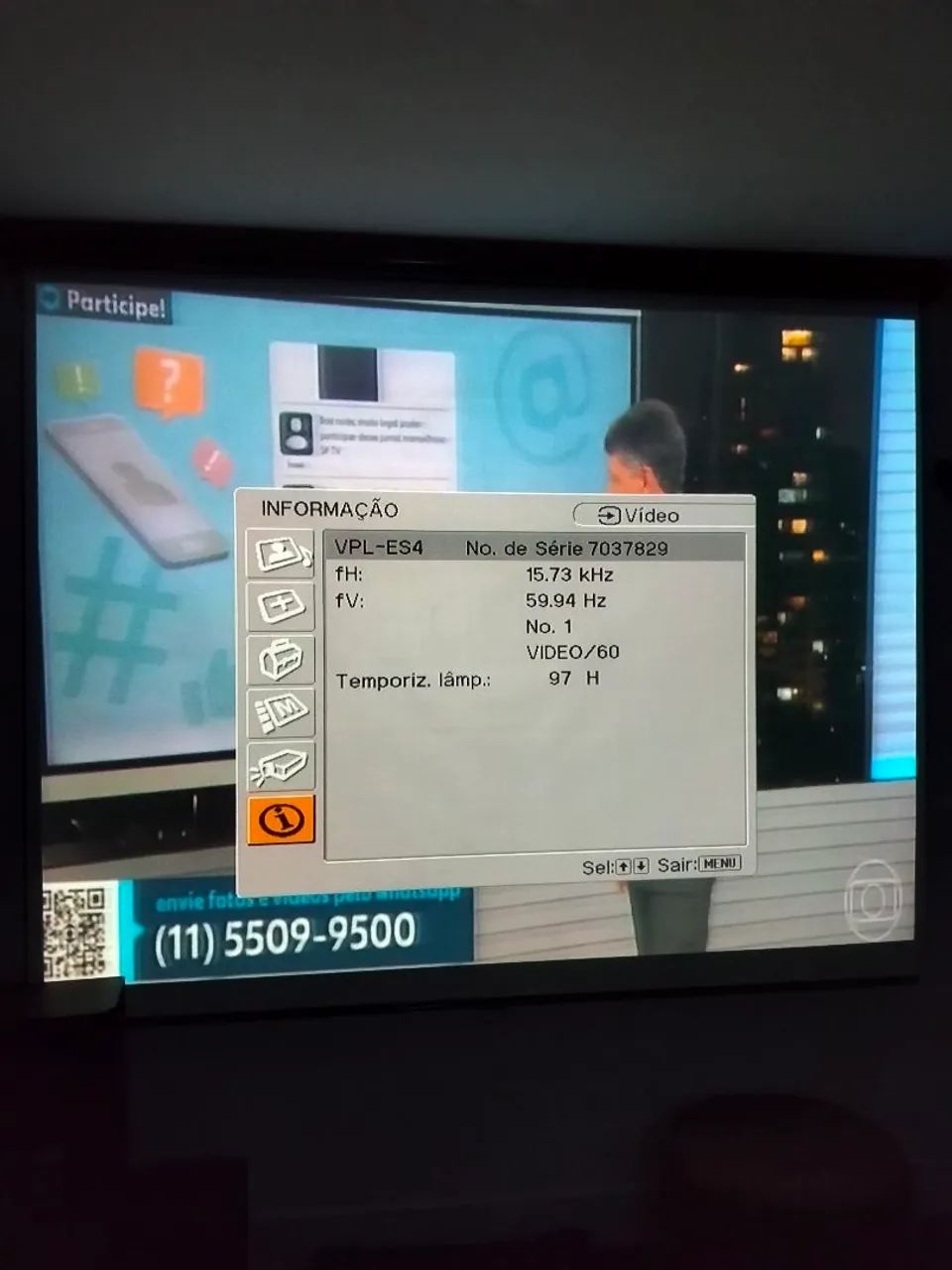 Projetor Sony  svga  vpl-es4 - Foto 4