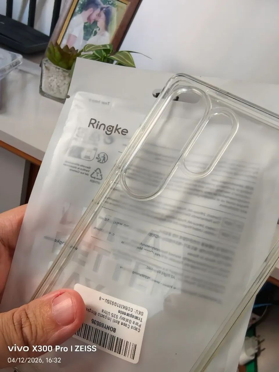Capa S25 Ultra Ringke Fusion Clear transparente - Foto 4