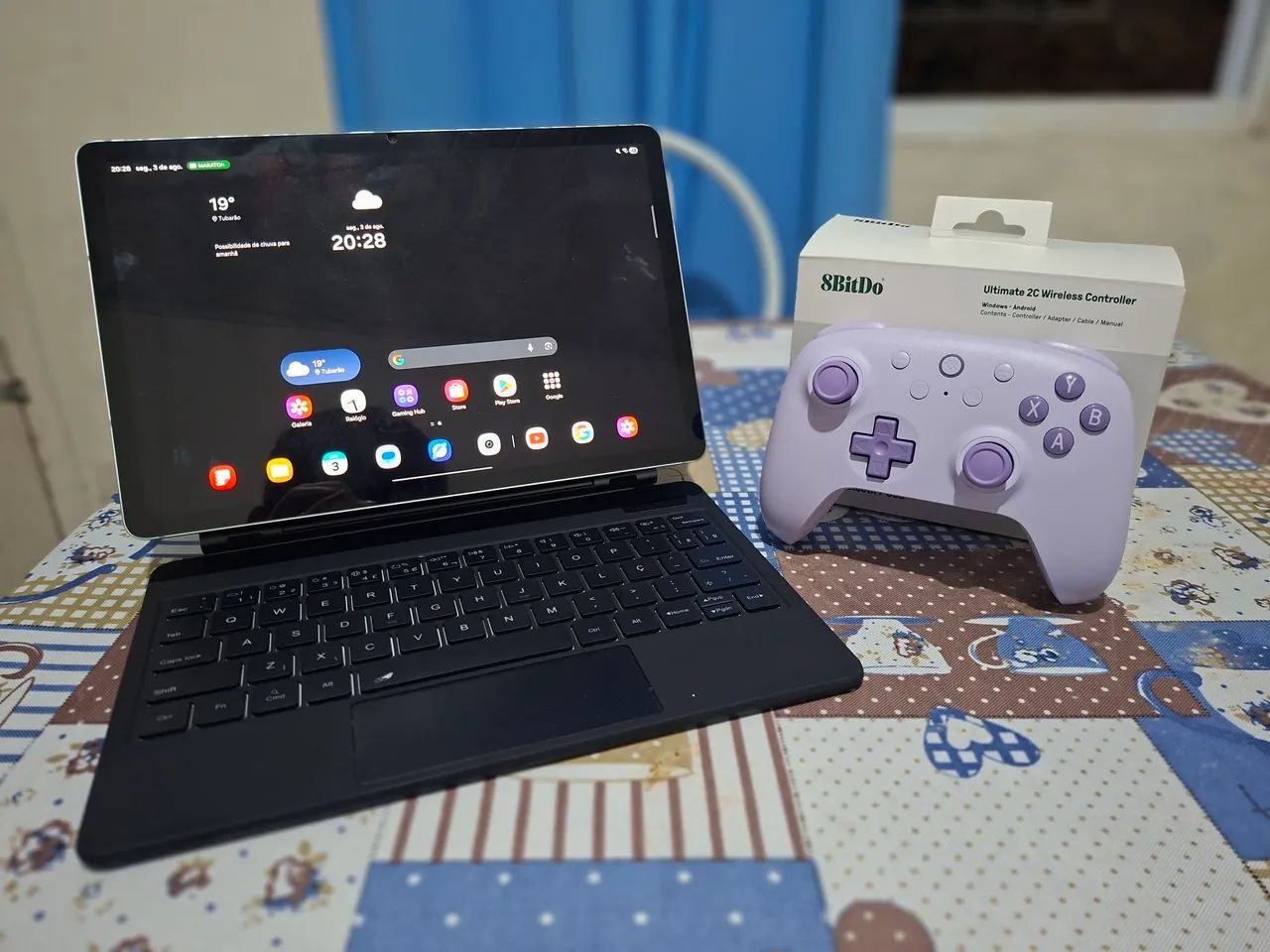 Controle 8BitDo Ultimate 2C Wireless roxo  - Foto 2