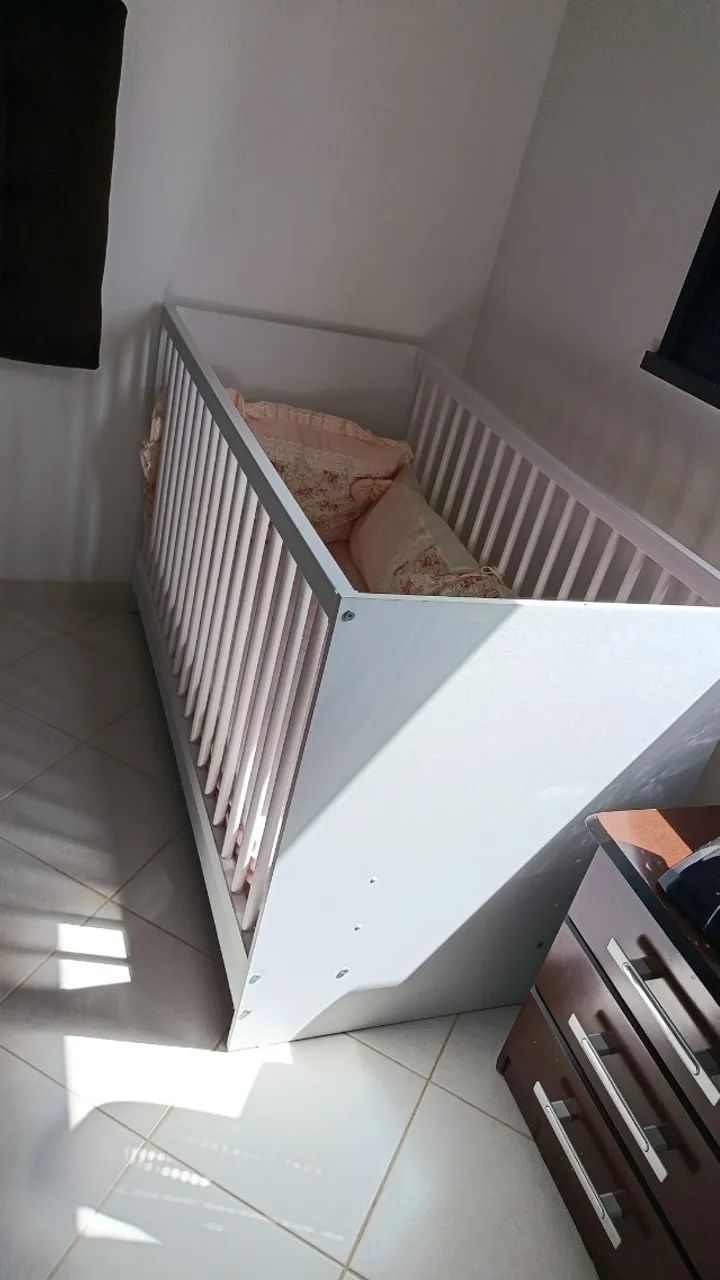 Berço 3 em 1 com colchão  - Foto 2