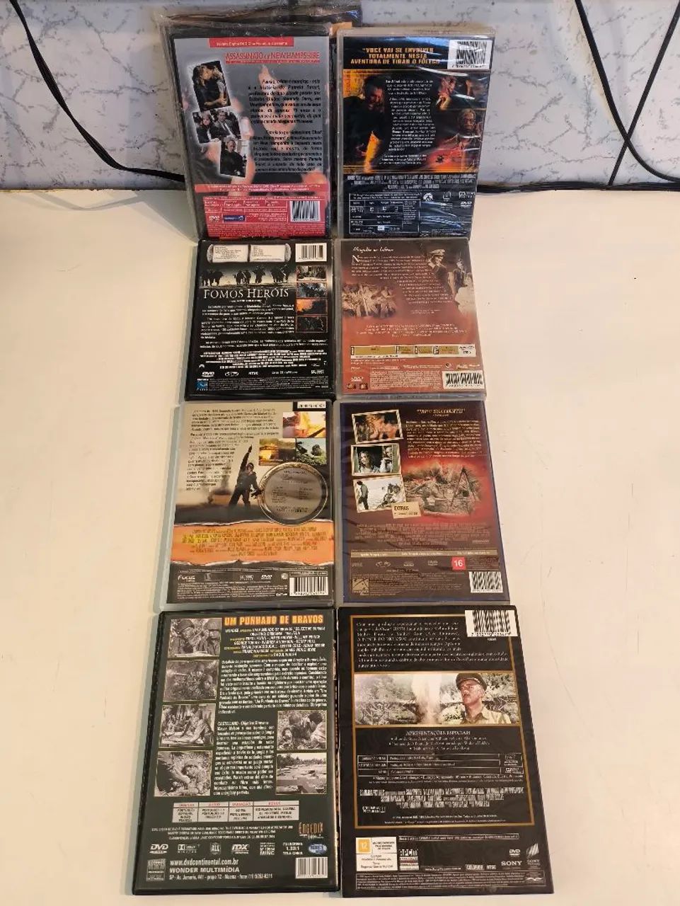 Lote 8 DVDs  de filmes - Clássicos, Guerra E Suspense (Originais) - Foto 2