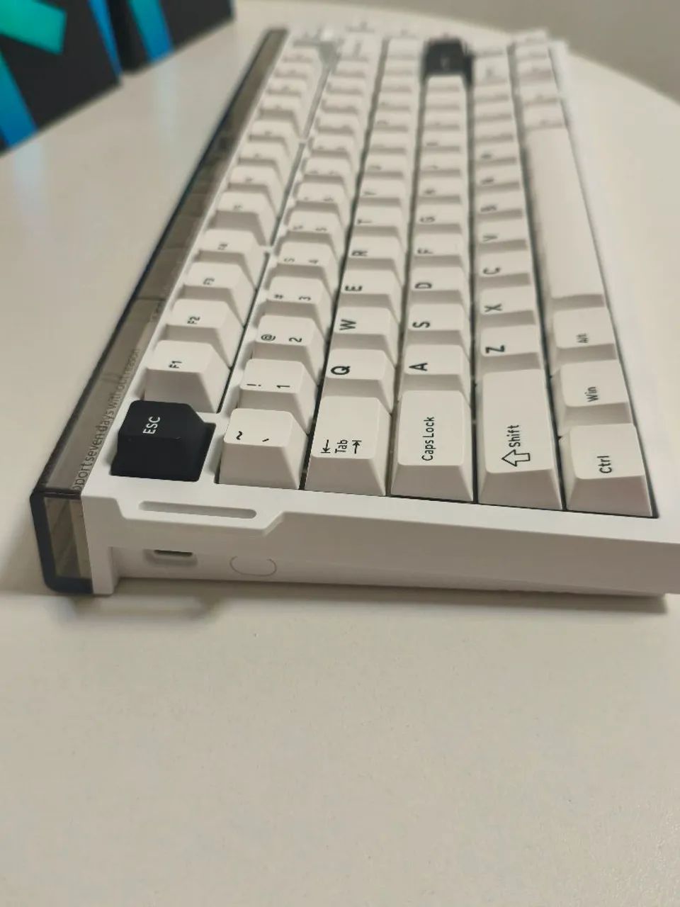 Teclado magnético R 85 He Attack shark - Branco - Foto 2
