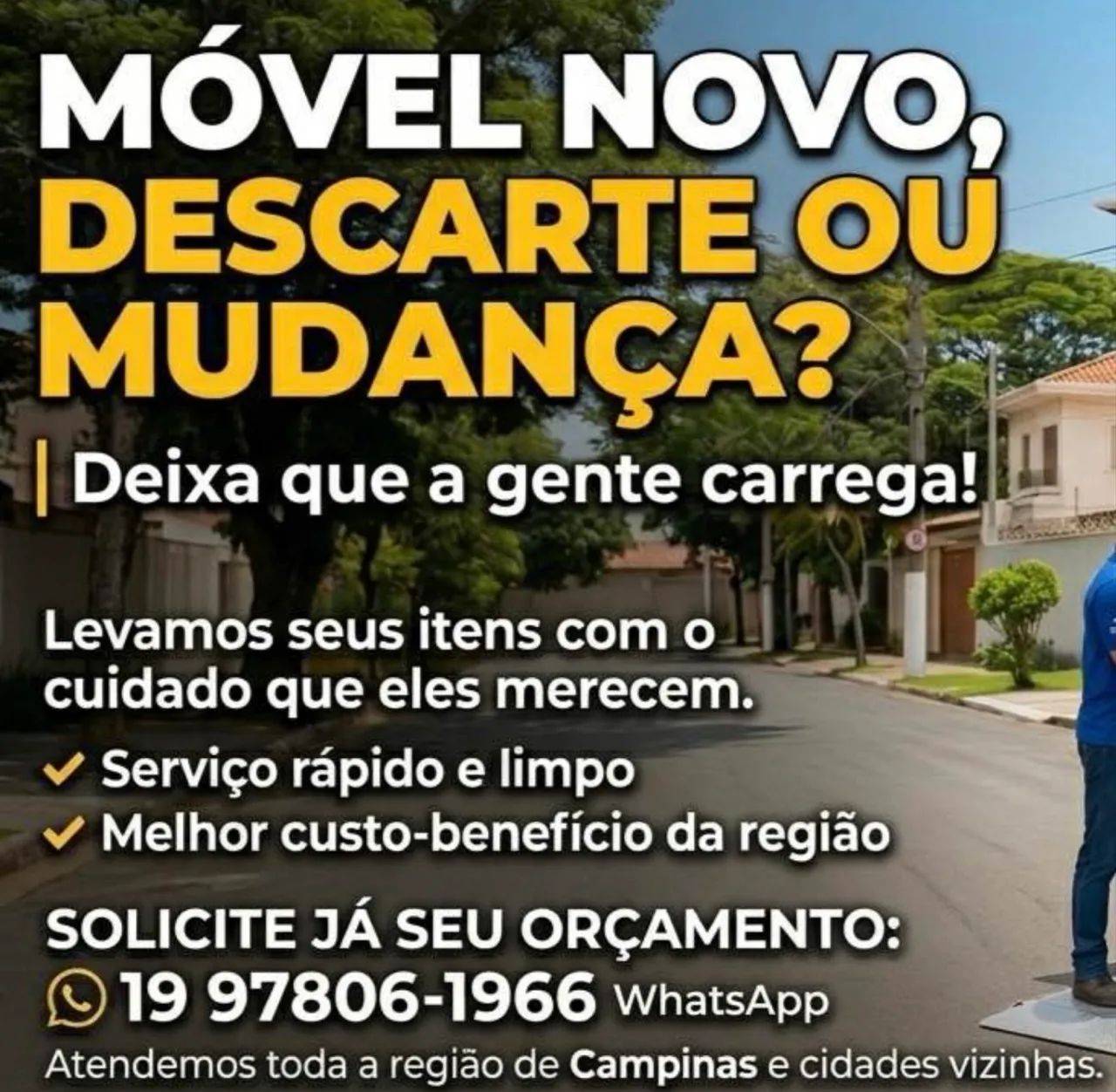 Carretos mudanças e descarte 
