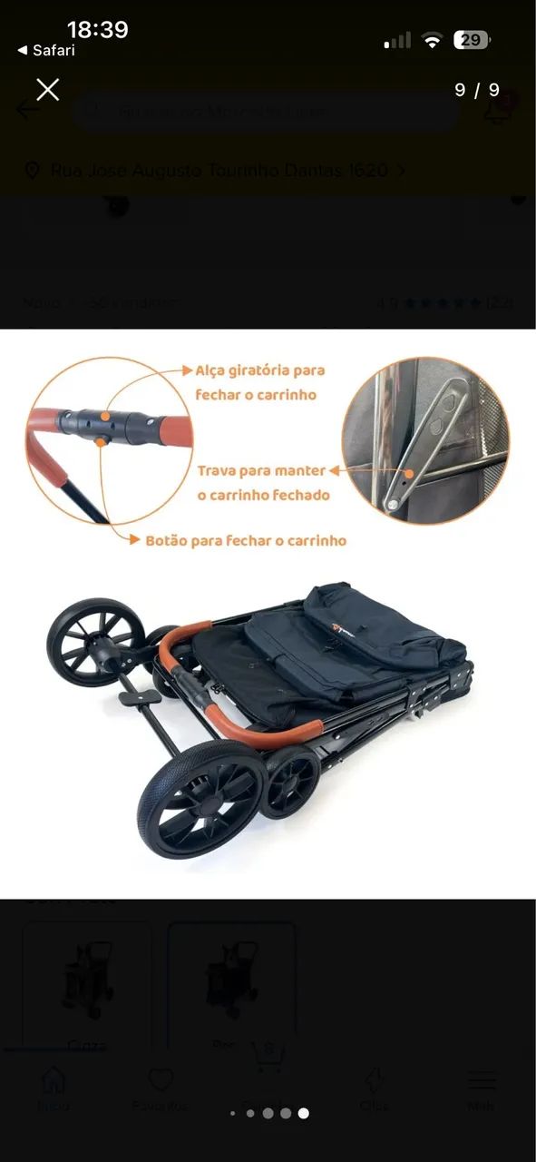 Carrinho para cachorro grande (NOVO) - Foto 6