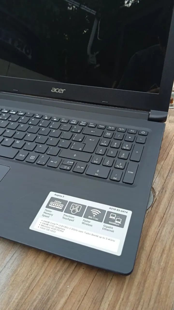 Notebook Impecável | Core i3 8130U | 8GB Ram DDR4 | NVMe + HD 1000GB - Foto 3