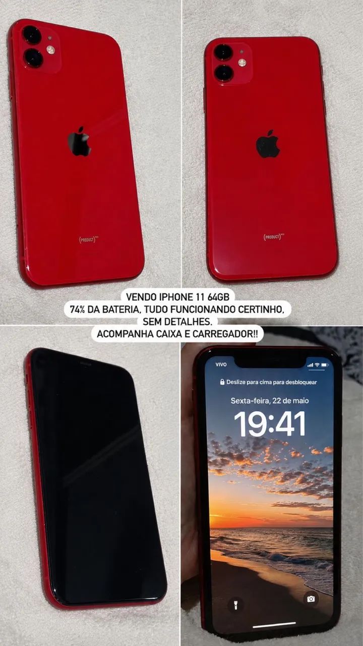 Vendo Iphone 11 64gb RED