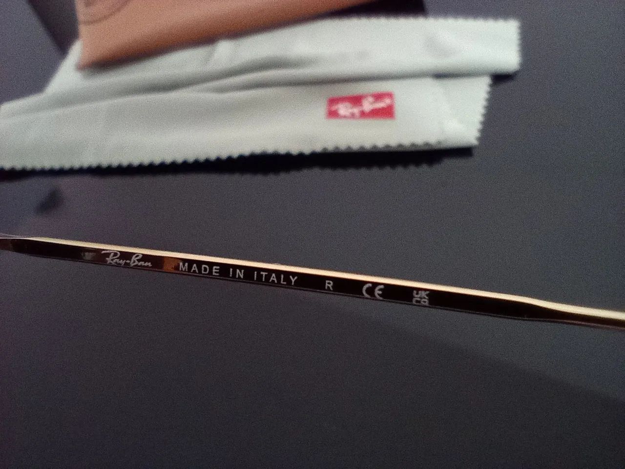 Óculos Rayban Octogonal Azul Degradê - Foto 5