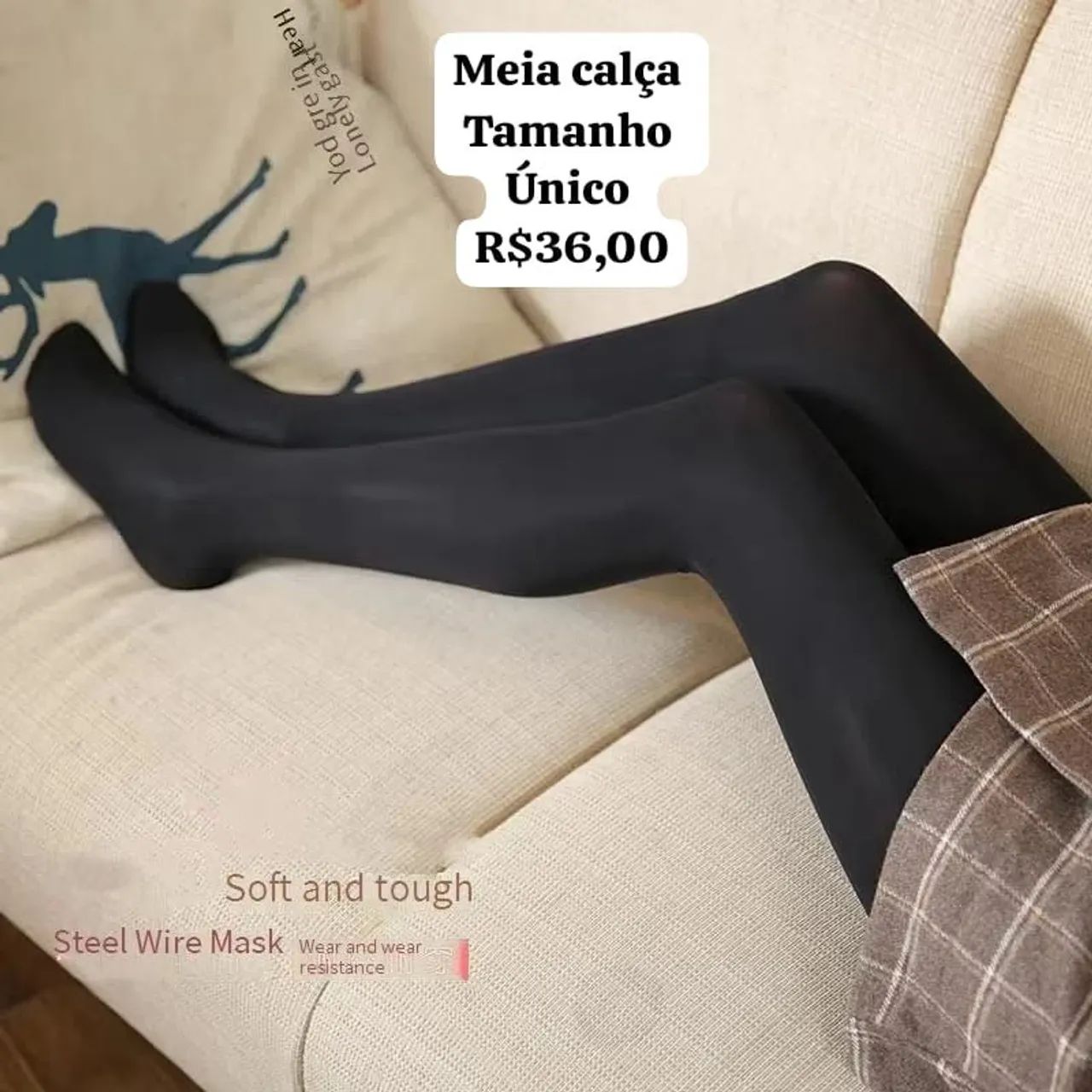 Meia-calça feminina minha premium importada - Foto 5