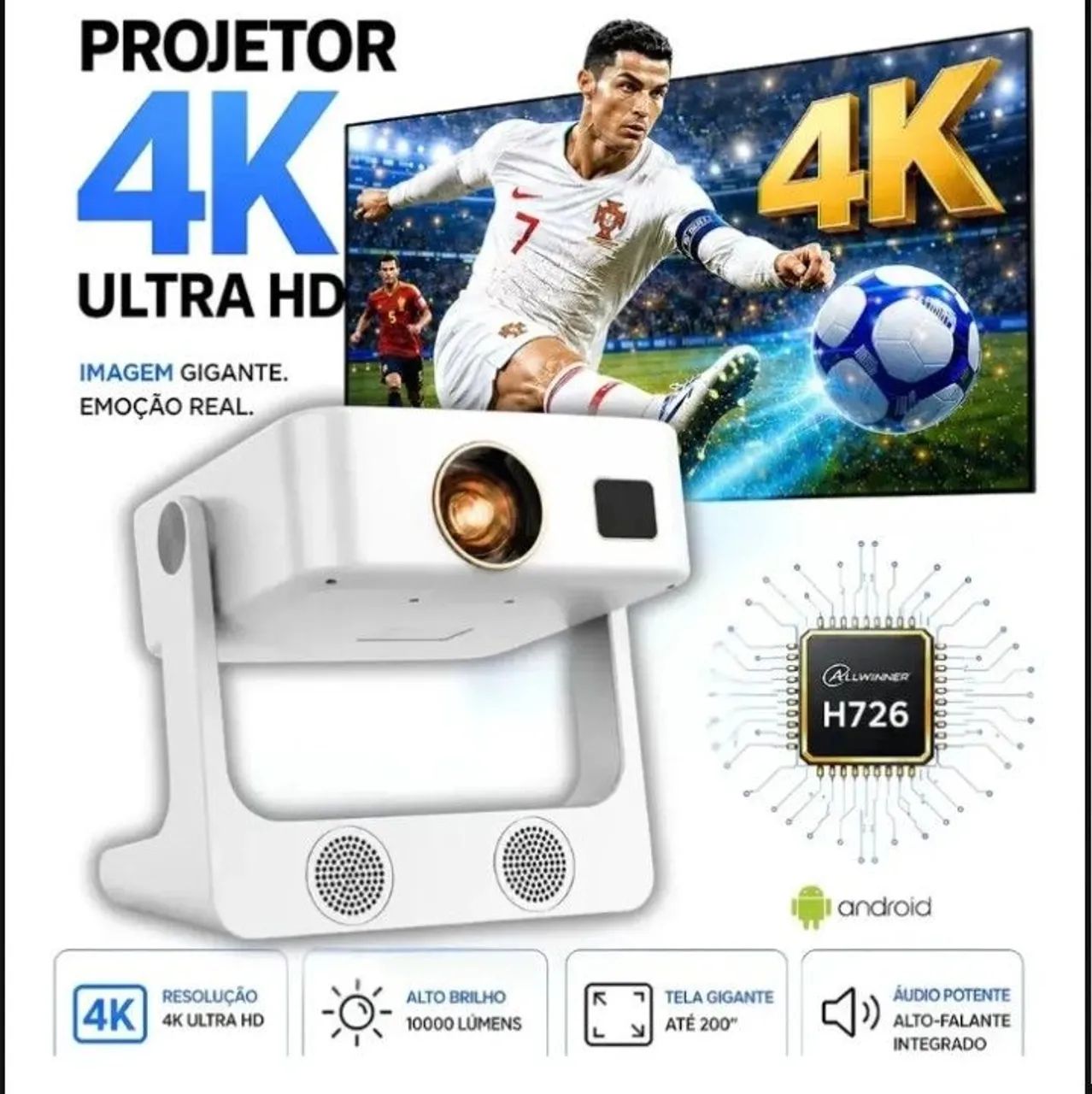 Vendo projetor Hy 350 Max. 4k. bluethoot