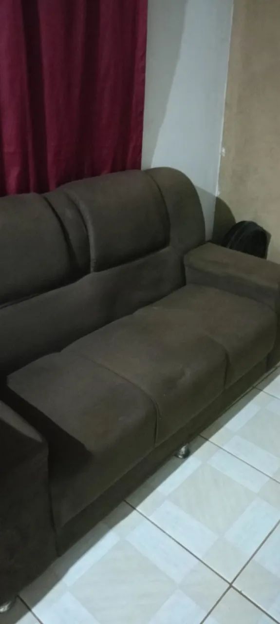 Sofá de três lugares - usado - Foto 2
