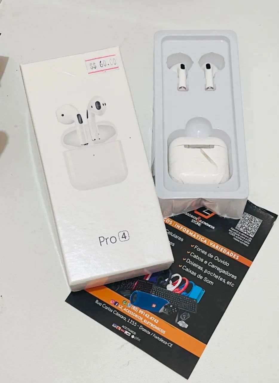 Fones de ouvido Bluetooth Pro 4 Mini TWS - Foto 2