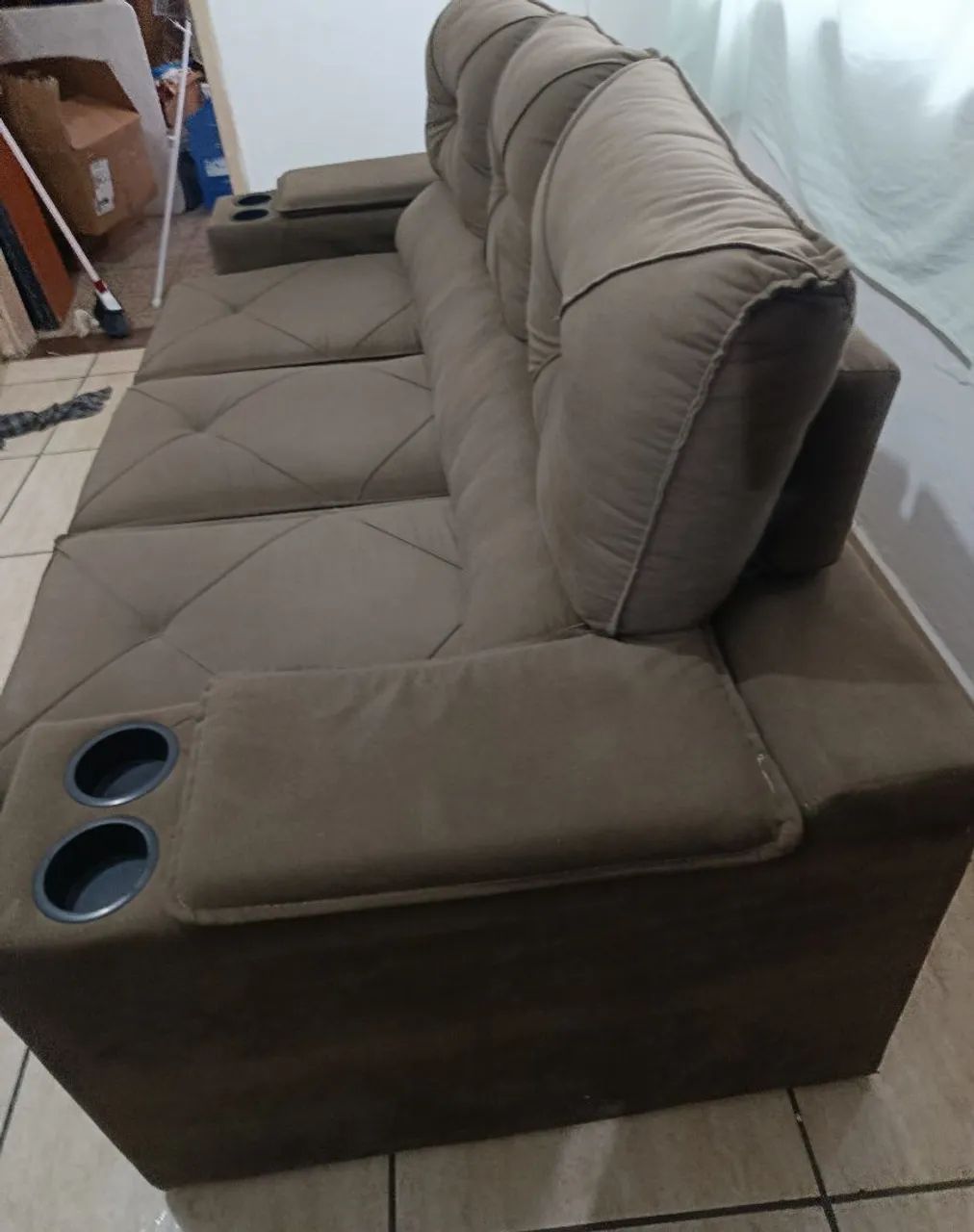 Sofá Retrátil e Reclinável 3 Lugares  - Foto 3