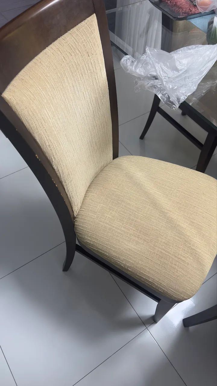 Mesa de jantar com vidro 8 lugares  - Foto 3