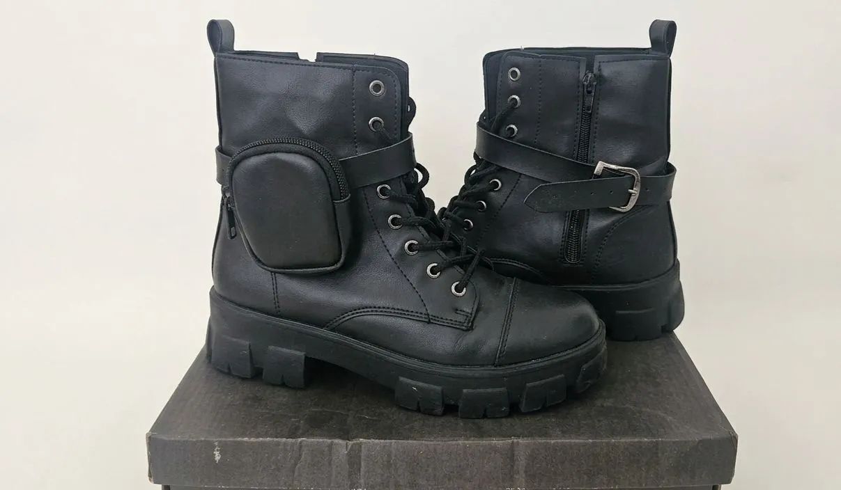 Bota Coturno Tratorada Cano Médio
