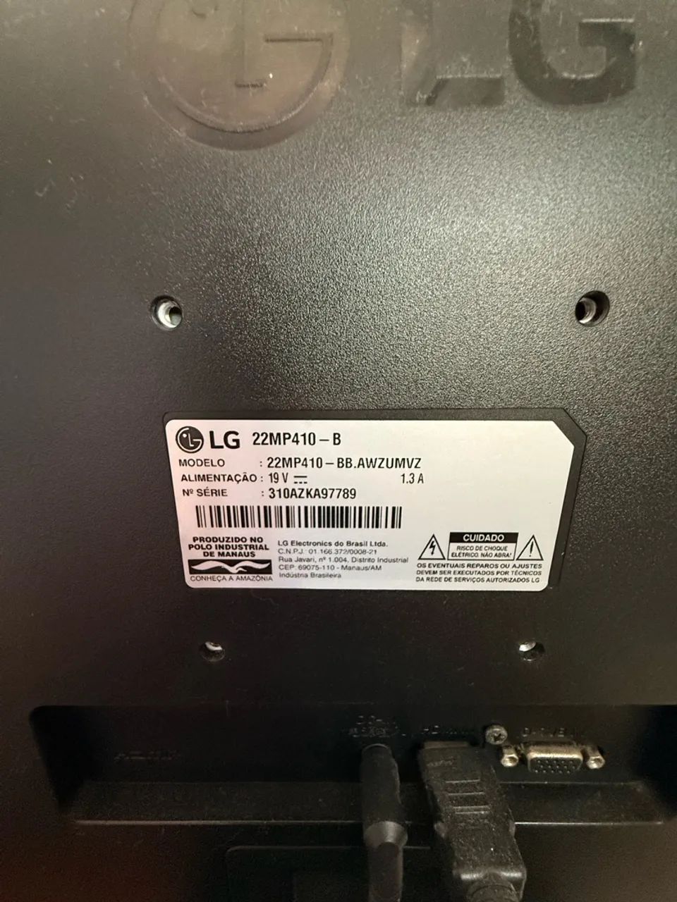 Monitor LG (segunda tela) 21,5 polegadas - Foto 3