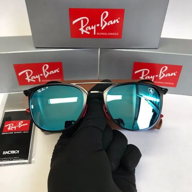 óculos de sol ray ban rb3601 azul  - Foto 5