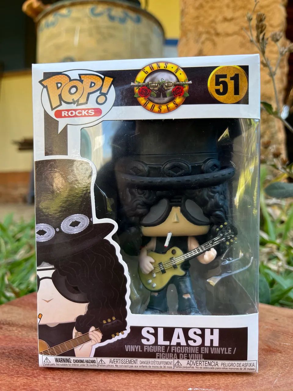 Funko pop Slash banda de rocky com caixa 