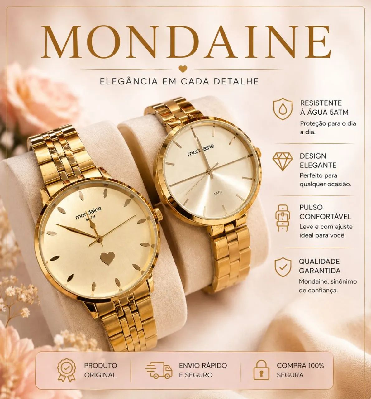 Relógio Mondaine feminino 