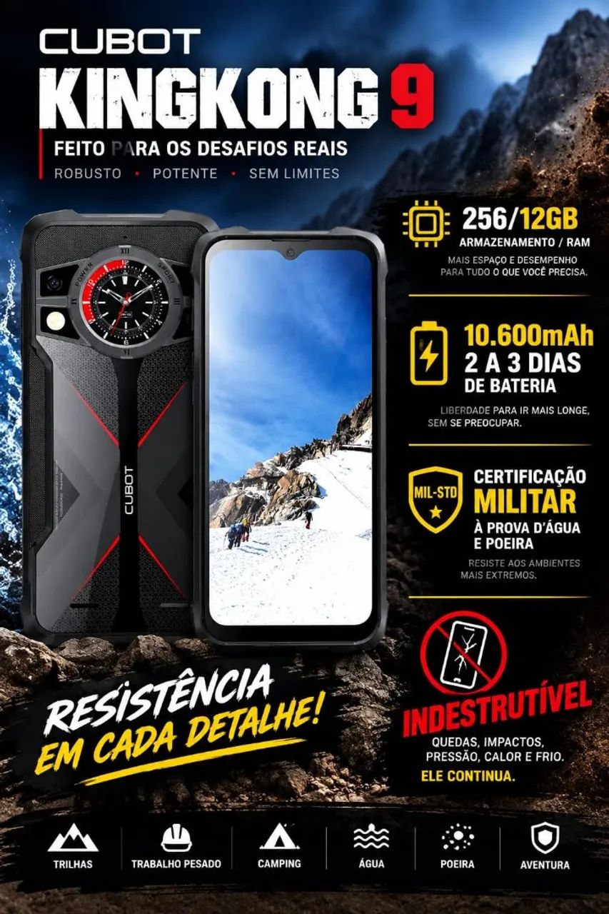 Smartphone indestrutível Cubot KingKong 9 - Foto 2