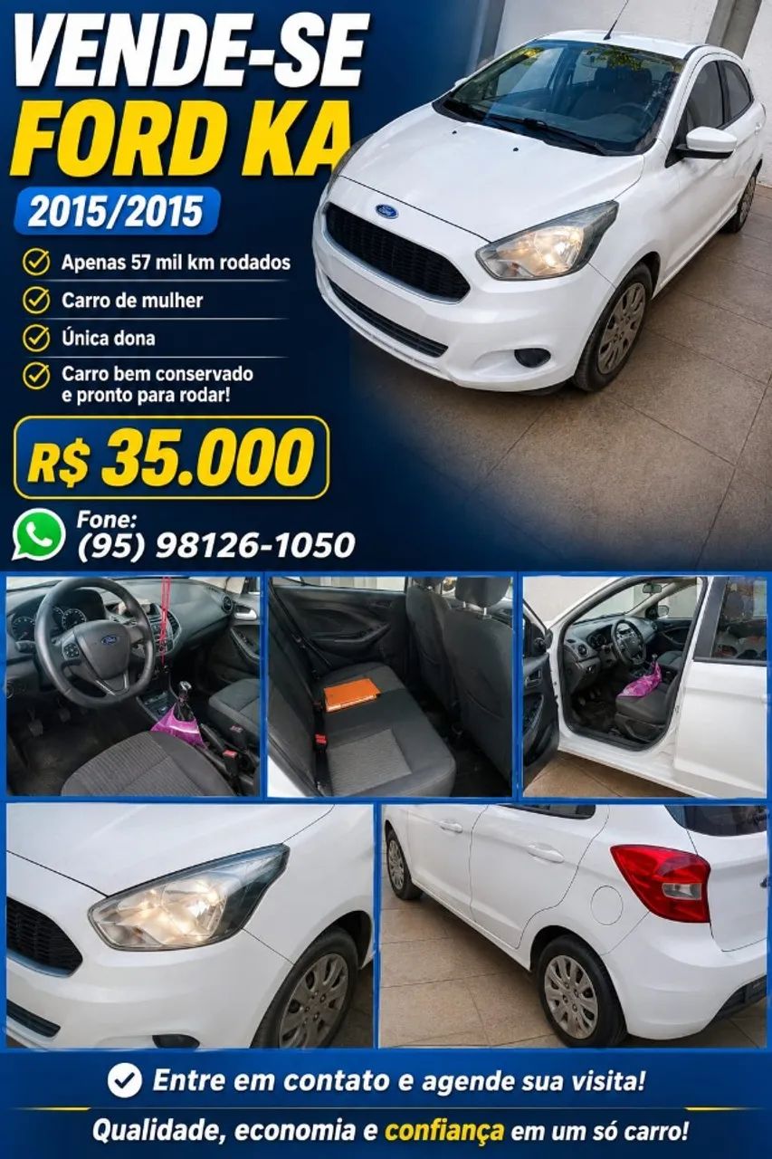 Ford KA 1.0 Se/se Plus Tivct Flex 5P 2015