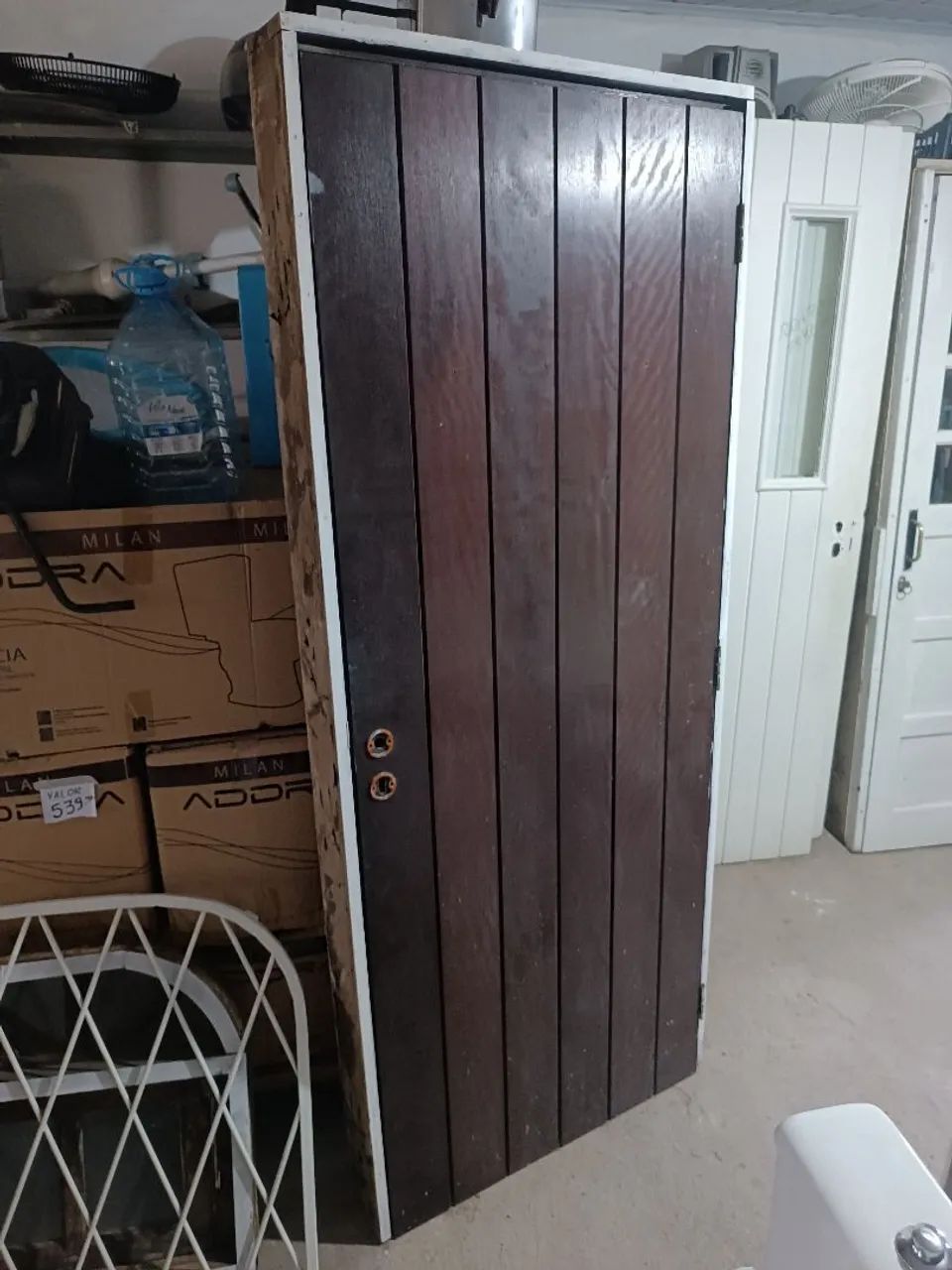 Mexican-style Itauba door, 80 cm x 2 m, with frame FOR SALE