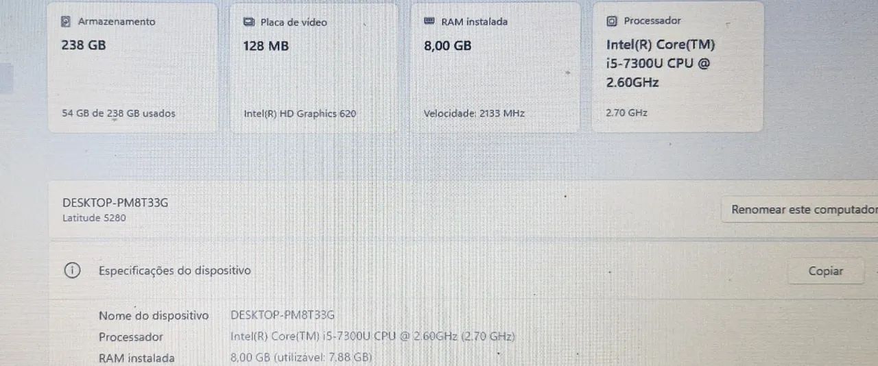 Notebook Dell Latitude i5 de 7° Geração | SSD 256GB | 8GB de RAM | Oferta - Foto 5