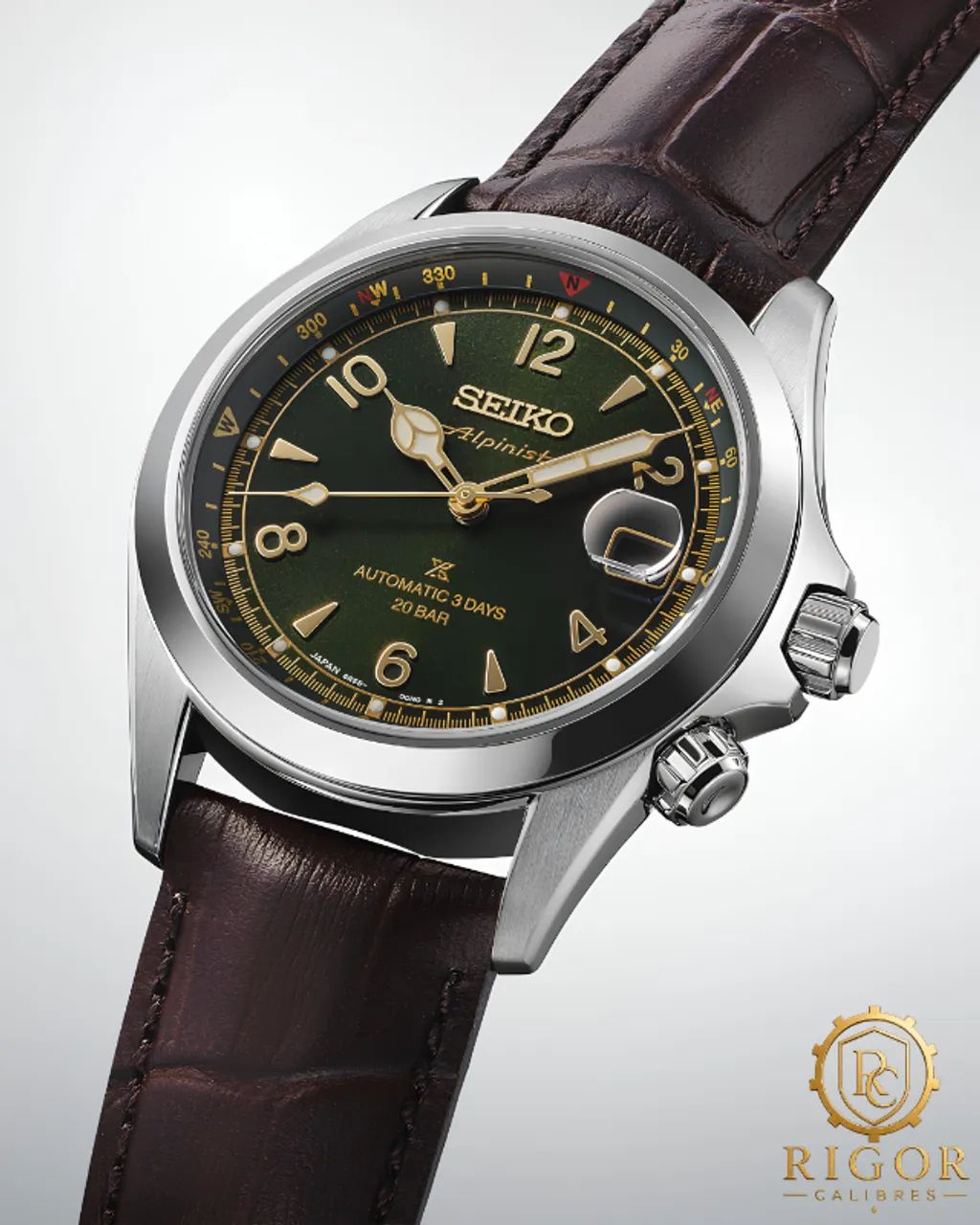 Relógio Seiko Prospex Alpinist Automático SBDC211/ SPB507 Mostrador Verde 200m - Foto 2