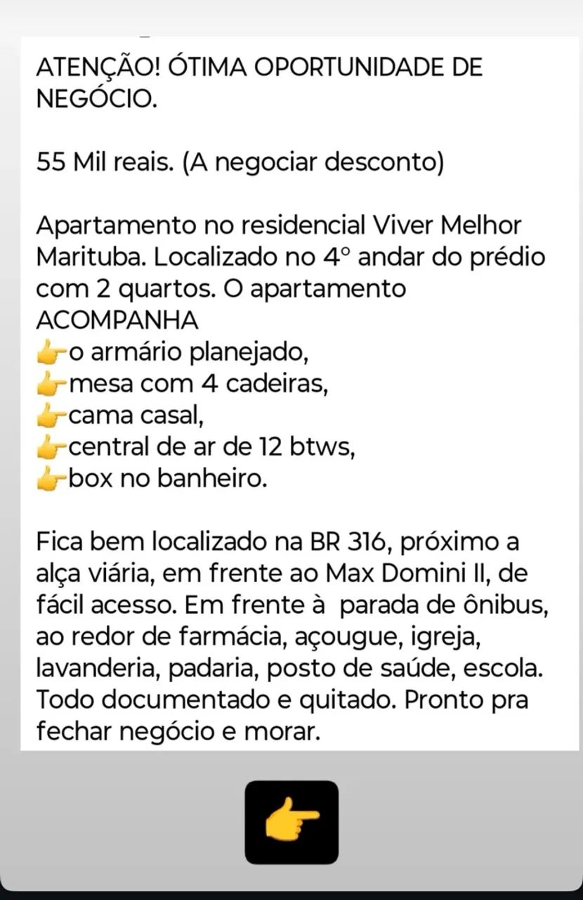 VENDO APARTAMENTO EM MARITUBA  - Foto 2