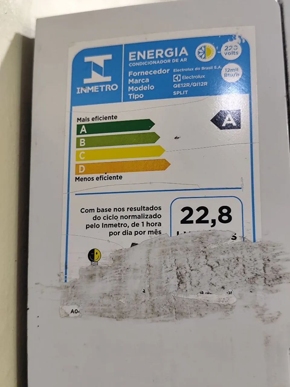Ar condicionado Splinter inverter da Electrolux com a placa queimada - Foto 2