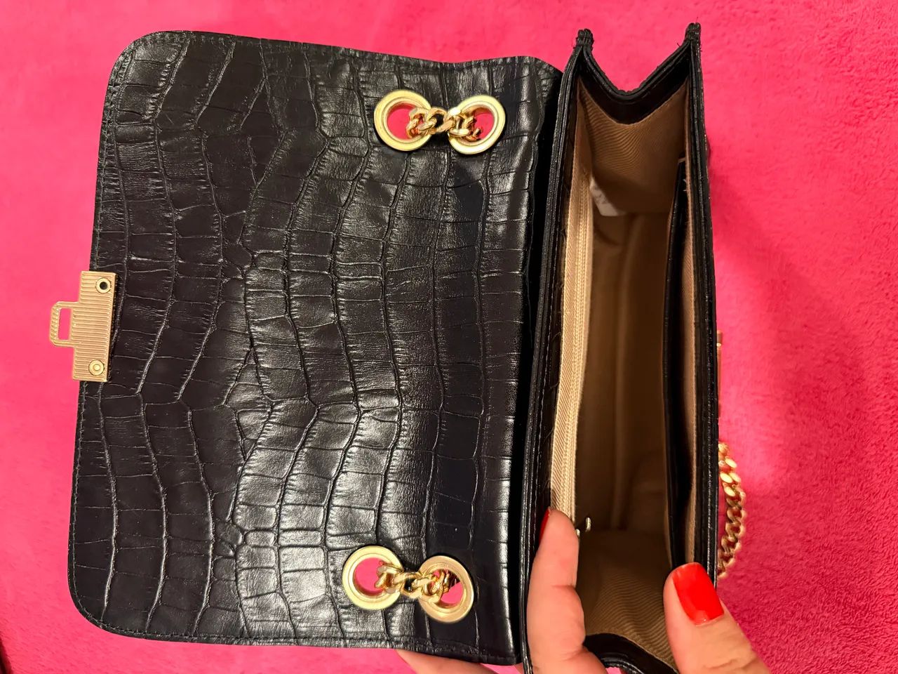 Bolsa Croco Aligátor marca UZA - Foto 4