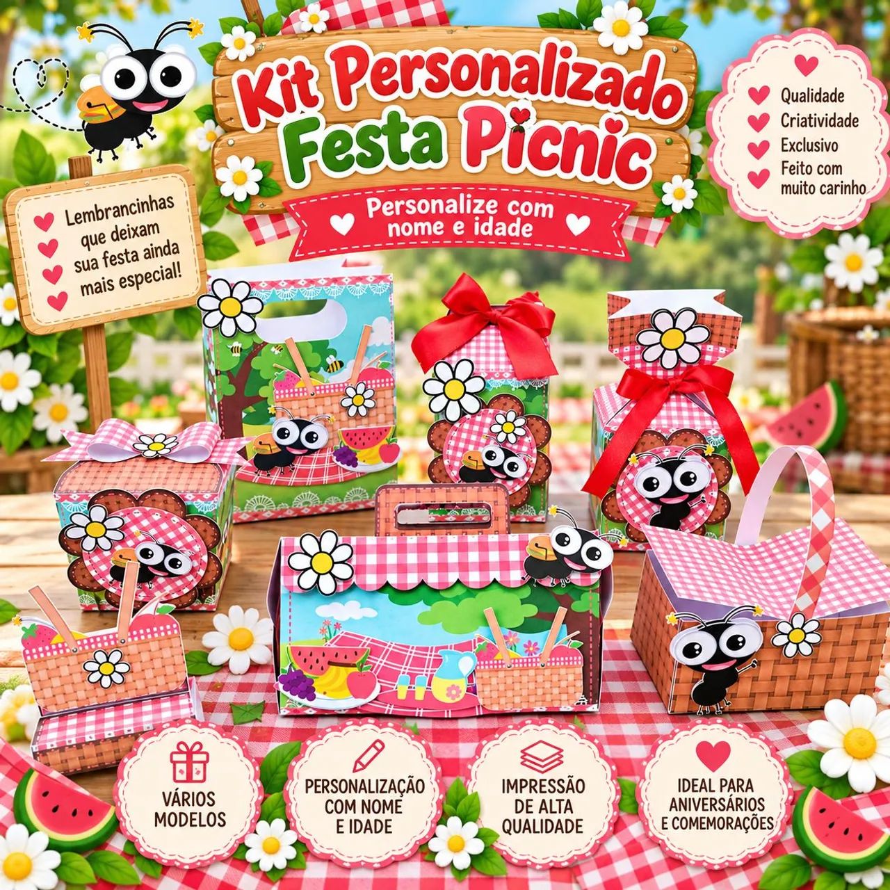Kit festa picnic 