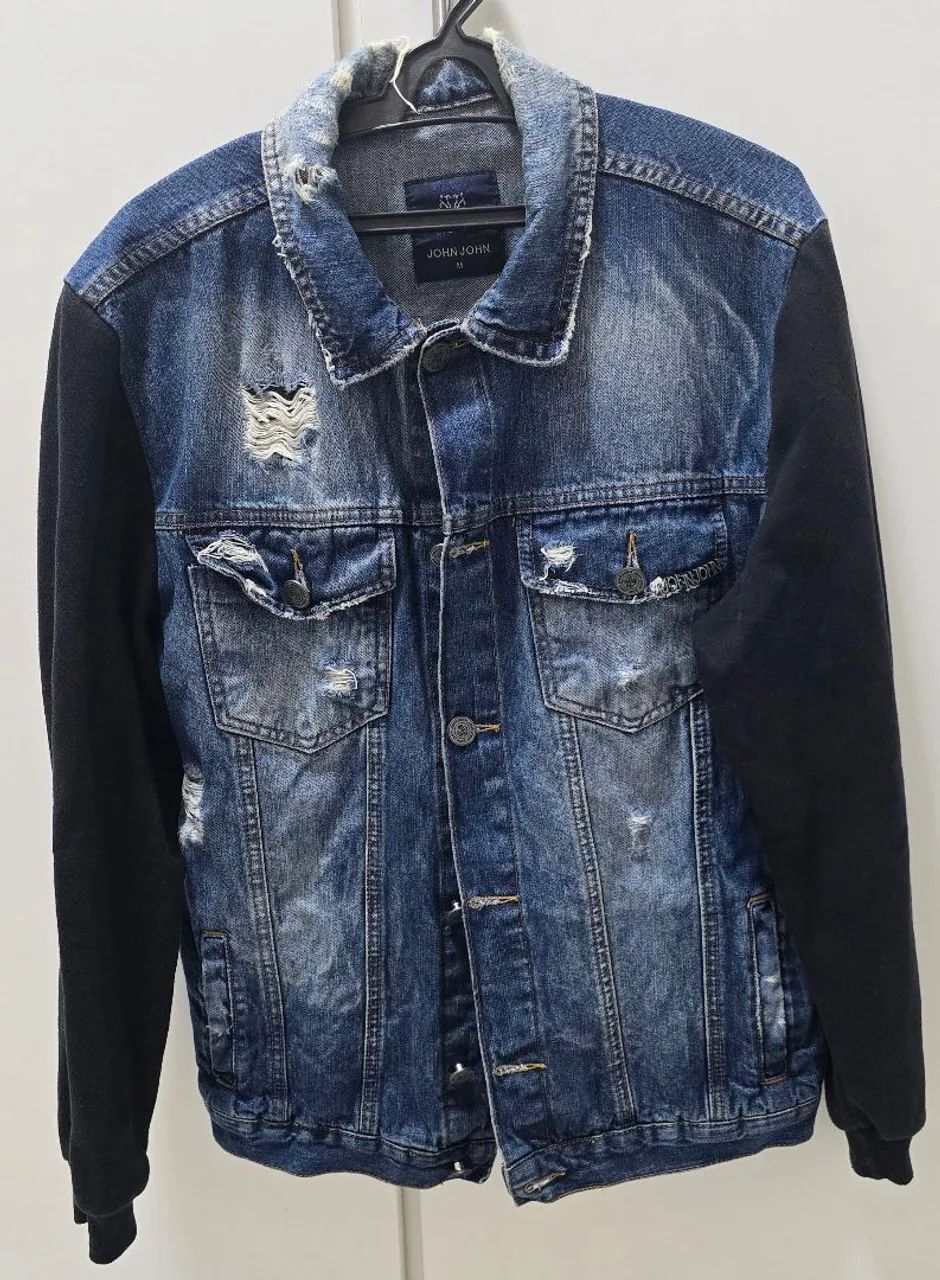 Jaqueta John John jeans moletom M