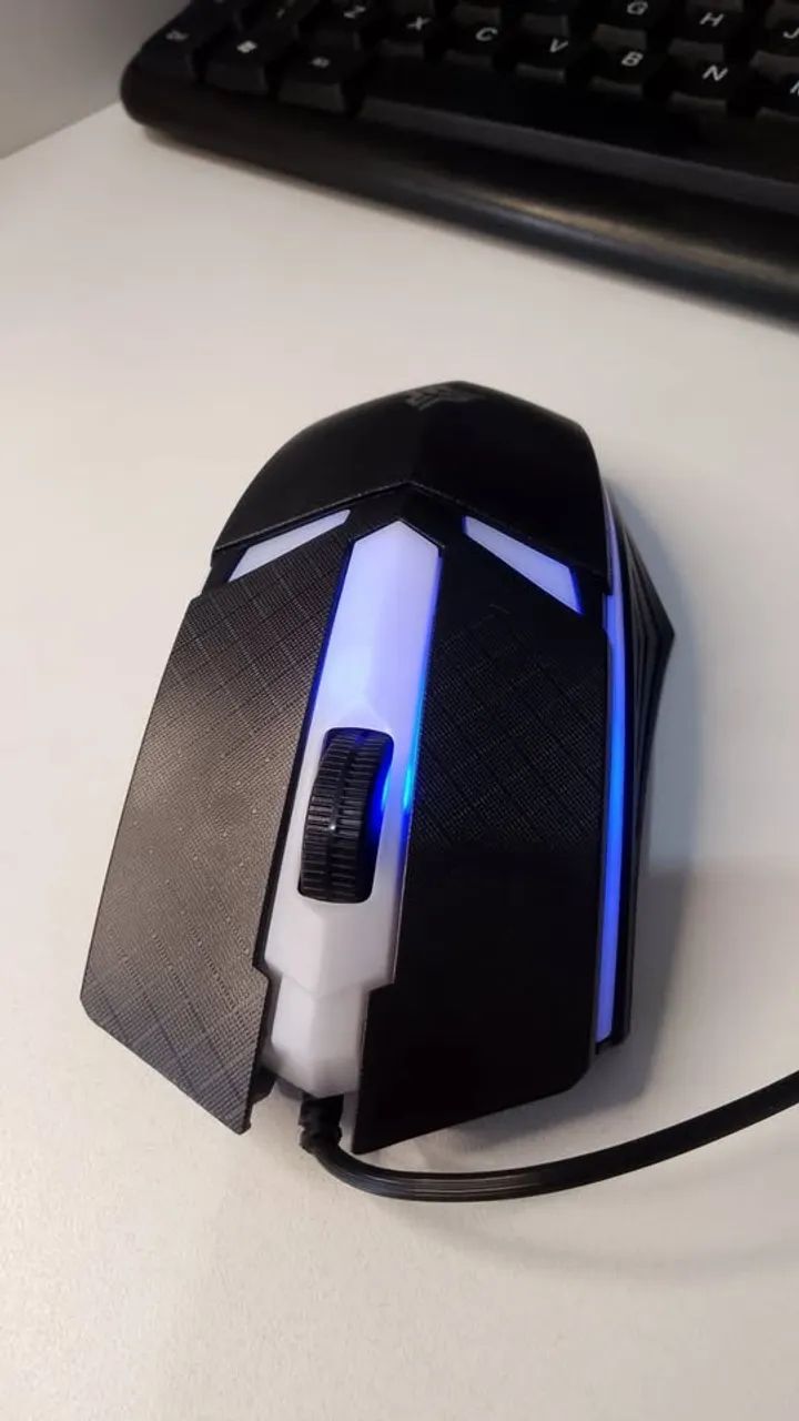 Mouse Gamer Simples RGB - Foto 5