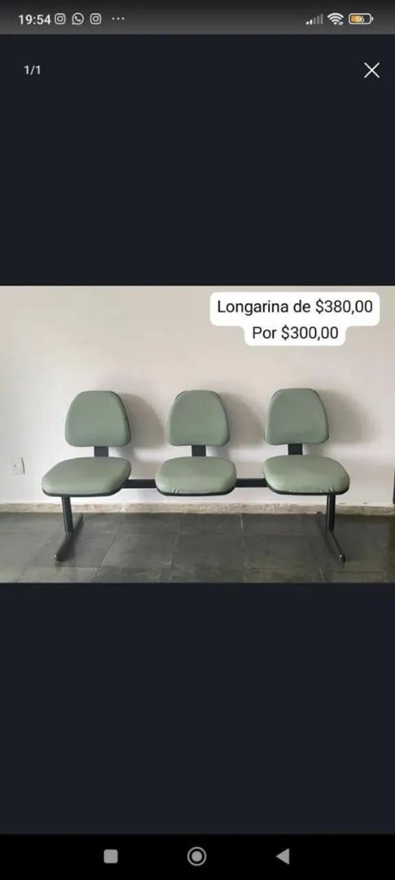 Cadeira longarina 