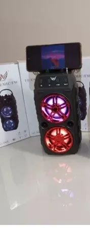 Caixa de som Bluetooth amplificada portátil Led - Foto 2