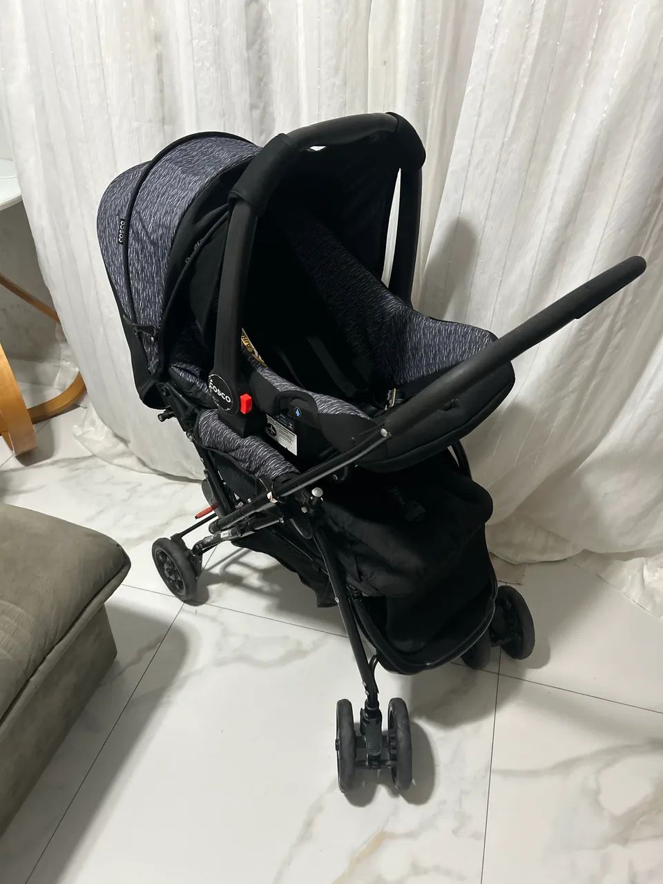 Carinho de passeio + cadeirinha e Moisés  - Foto 2